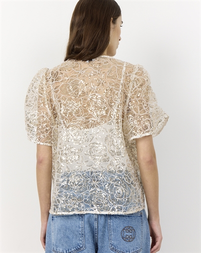 Leveté Room - LR-Karolina 2 Bluse - Star White Combi